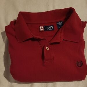 Chaps Men's Polo Shirt in Bold Red